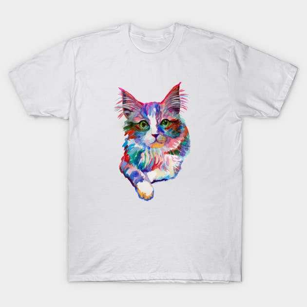 Gree eyes cat T-Shirt by AgniArt